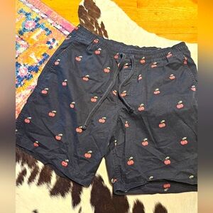 Vans Mens Shorts, M. Cherry 🍒 Black